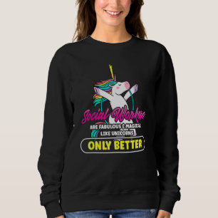 Sudadera Fabuloso trabajador social Magnífico Unicornio Arc
