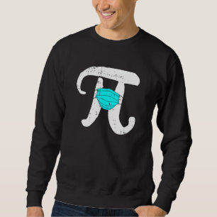 Sudadera Face Mask Pi Day Funny Social Distancing Quarantin