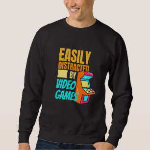 Sudadera Fácil Distración Por Videojuegos Nerd 1