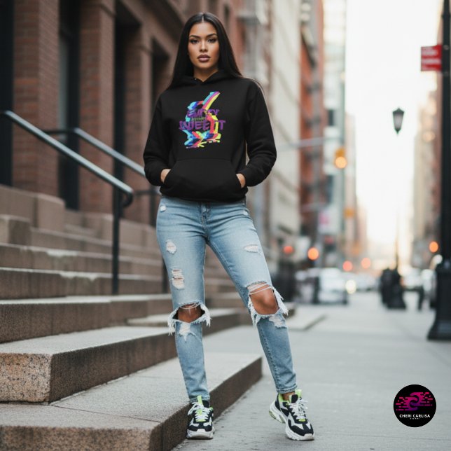 Sudadera Fácil lo Hace Hacer Fácil Gráfico de Skateboard (Confidence looks better when you do it easy.)