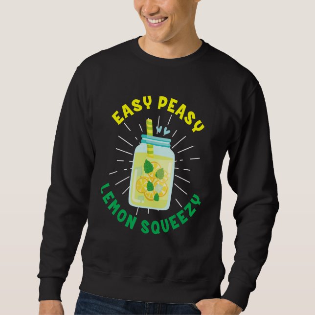 Sudadera Fácil Peasy Lemon Squeezy Lemonade Juice Stand Lem (Anverso)