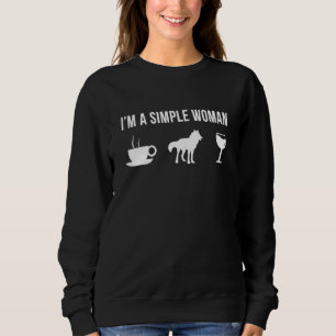 Sudadera Fácil vida silvestre para las mujeres lobo animal