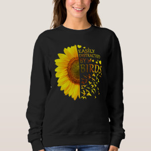 Sudadera Fácilmente Distrado Por Aves Ave Girasol