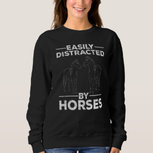Sudadera Fácilmente Distrado Por El Caballo Ecuestre De Cab