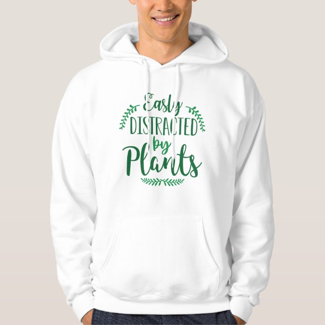 Sudadera Fácilmente Distrado Por Las Plantas (Anverso)