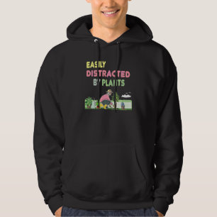 Sudadera Fácilmente Distrado Por Las Plantas Dama En El Jar