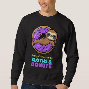 Sudadera Fácilmente distrado por Sloths and Donuts Sloth