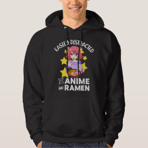 Sudadera Fácilmente Distraído Por Anime y Tazón De Ramen Ja