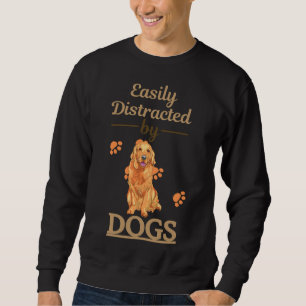 Sudadera Fácilmente Distraído Por Dogs Golden Retriever