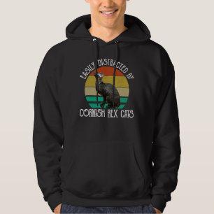 Sudadera Fácilmente Distraído Por Gatos Cornish Rex