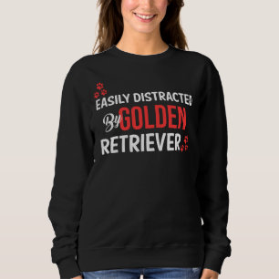 Sudadera Fácilmente Distraído Por Golden Retriever