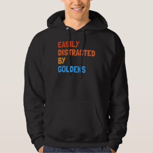 Sudadera Fácilmente Distraído Por Goldens Funny Golden Retr