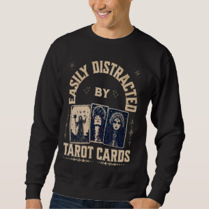Sudadera Fácilmente Distraído Por Las Tarjetas Tarot Fortun