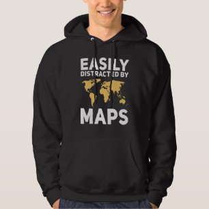 Sudadera Fácilmente Distraído Por Maps El Profesor De Geogr