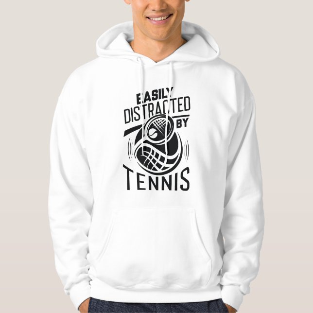 Sudadera Fácilmente Distraído Por Tenis (Anverso)