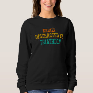 Sudadera Fácilmente Distraído Por Triatlón Ciclismo Swim Tr