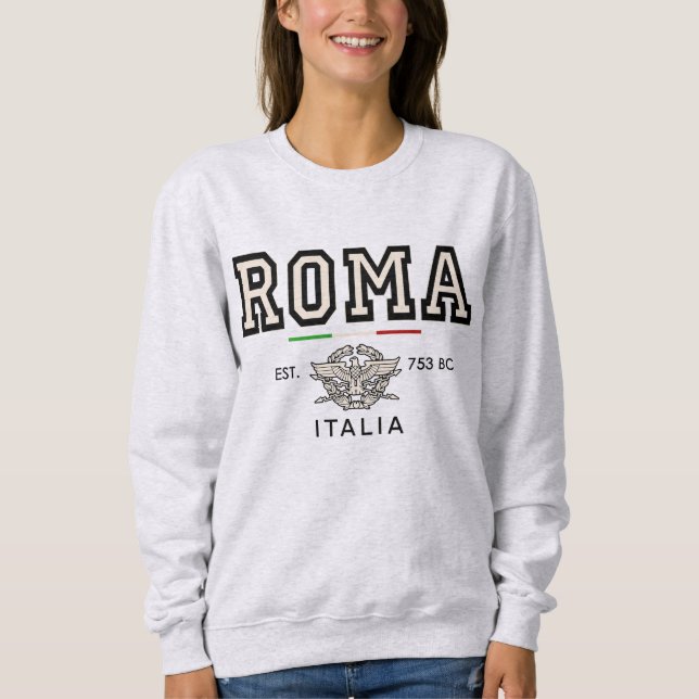 Sudadera Facultad Vintage Roma Italia (Anverso)