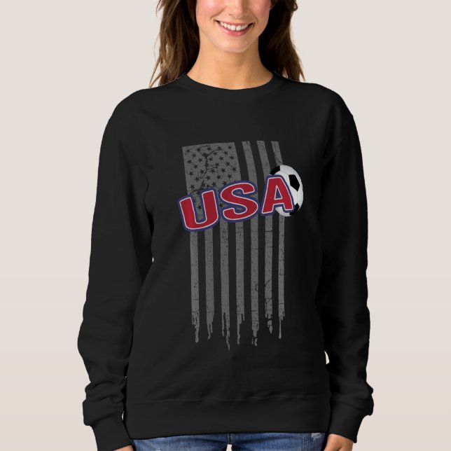 Sudadera Faded Grunge American Flag Games (Anverso)