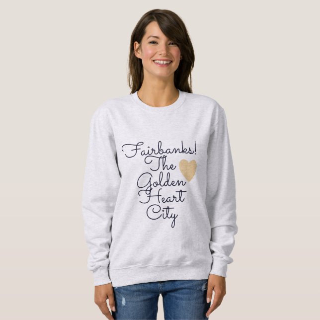 Sudadera Fairbanks Ciudad del Corazón de Oro (Anverso completo)