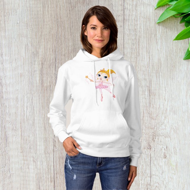 Sudadera Fairy Ballerina Womens Hoodie (Subido por el creador)