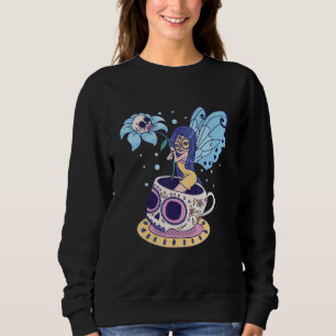 Sudadera Fairy Sugar Skull Mug Butterfly Tea Pot WWitch Mag
