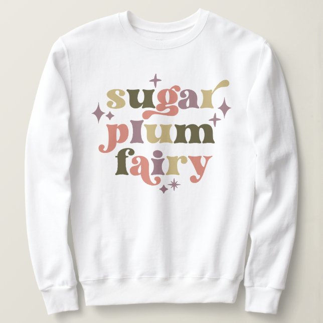 Sudadera Fairycore Sugar Pluma Fairy Textos Arte (Anverso del diseño)