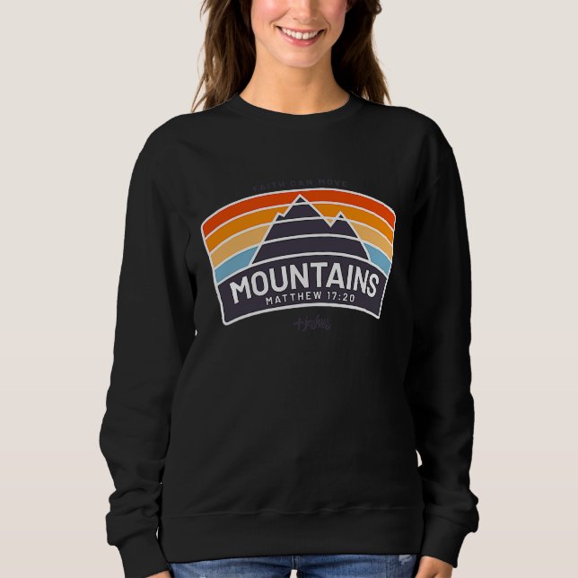Sudadera Faith Can Move Mountains  Matthew Christian Jesus (Anverso)