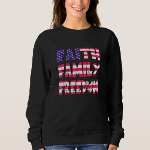 Sudadera Faith Family Freedom American Patriotic Christian