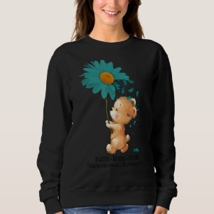 Sudadera Faith Hope Cure Verde azulada Scleroderma Awarenes