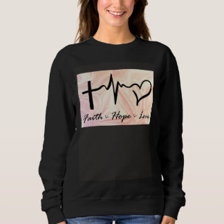 Sudadera Faith Hope Love Expression Affection Christian Rel