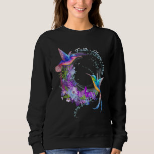 Sudadera Faith Hope Love Hummingbird Hummingbird Foto de Bi