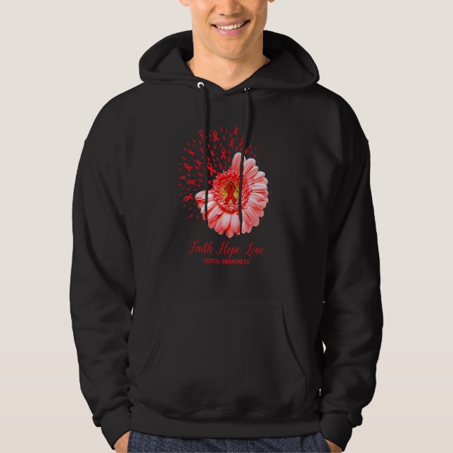 Sudadera Faith Hope Love Sepsis (Esperanza de la fe) Sobrev (Anverso)