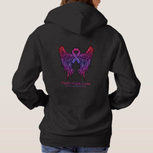 Sudadera Faith Hope Love Wings Brewings Conciencia sobre el