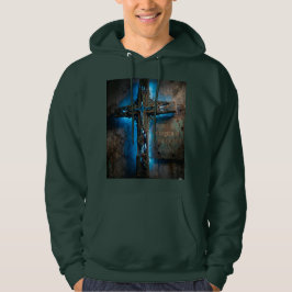 Sudadera Faith in Christ Alone – Metallic Cross Hoodie