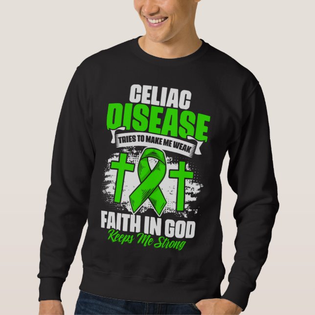 Sudadera Faith In God  Celiac Warrior Celiac Disease Awaren (Anverso)