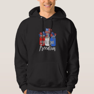 Sudadera Faith Love Freedom Mason Jar Bandera Americana Chr