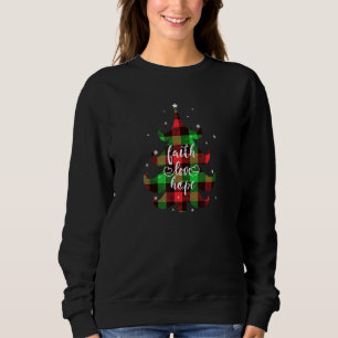 Sudadera Faith Love Hope Christian Buffalo Navidades