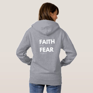Sudadera Faith Over Fear – Christian Inspirational Design