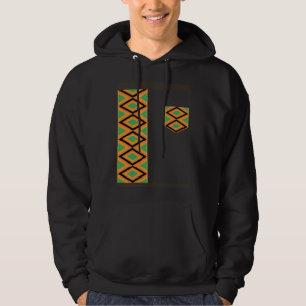 Sudadera Faja de tela Kente y bolsillo Orgullo étnico Kente
