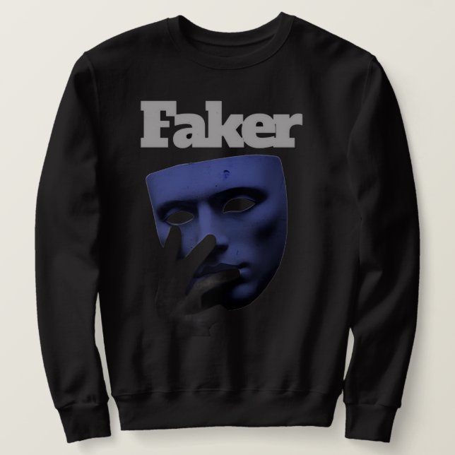 Sudadera fake mask (Anverso del diseño)