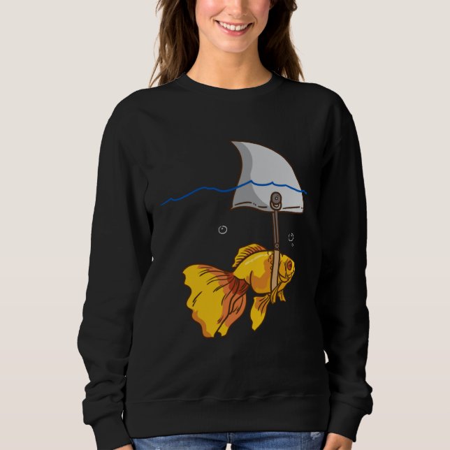 Sudadera Fake Shark Goldfish Fish (Anverso)