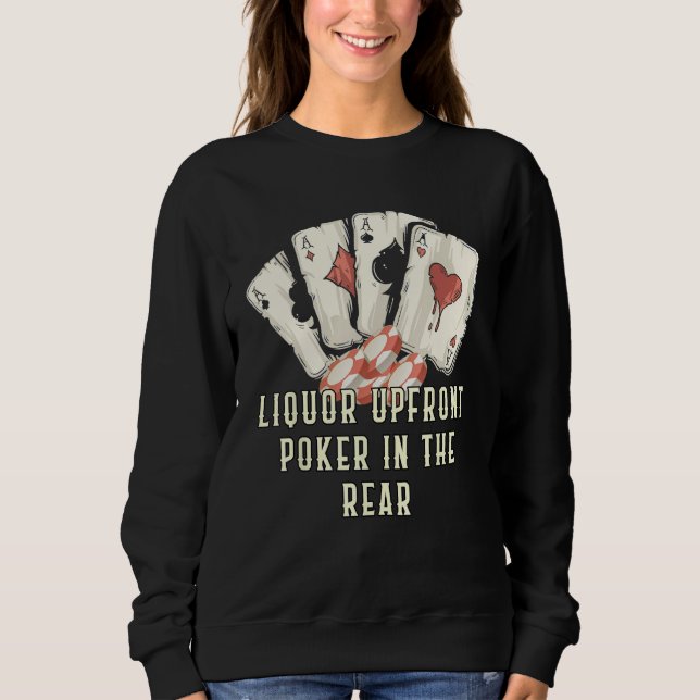 Sudadera Faking the Hand Betting It Big Card Game Poker Car (Anverso)