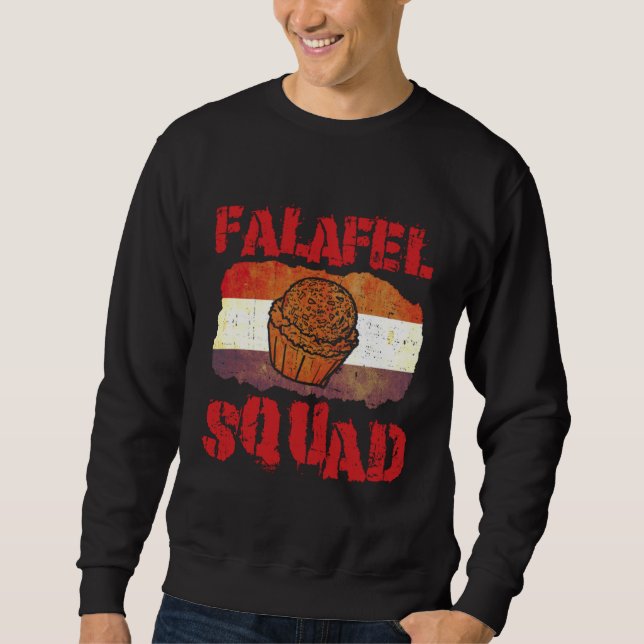 Sudadera Falafel Squad Levantine Food Chef Hummus (Anverso)