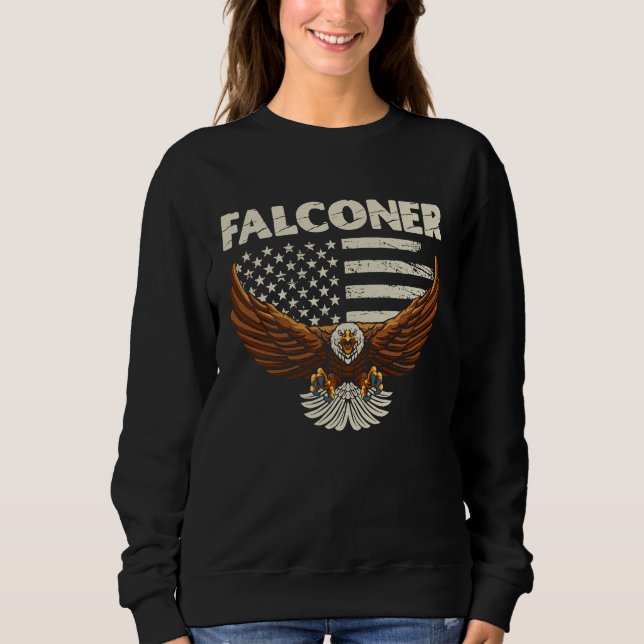 Sudadera Falconer Ornithology Birder  1 (Anverso)