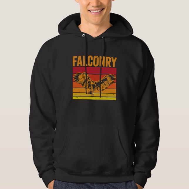 Sudadera Falconry Retro Sunset Falcon (Anverso)