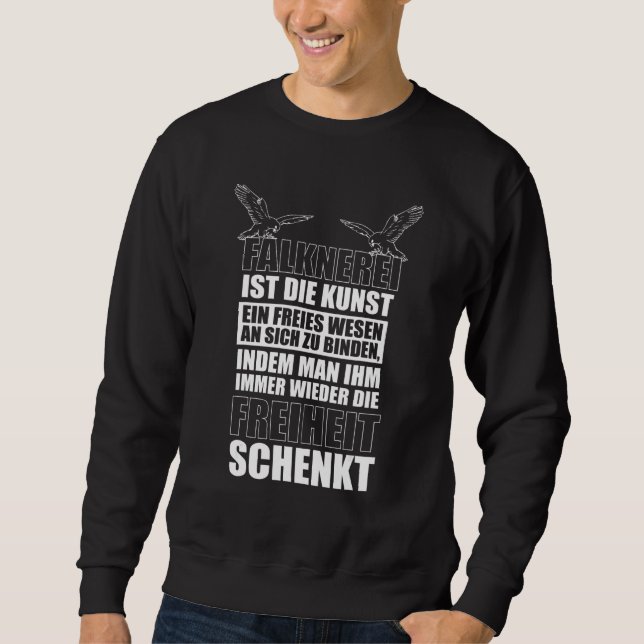 Sudadera Falkner Falconry Hawk Dueño de Hawk Hunk Show (Anverso)