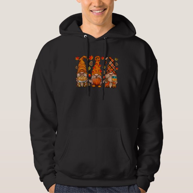 Sudadera Fall Gnome  Autumn Leaves Thanksgiving Gnome Match (Anverso)