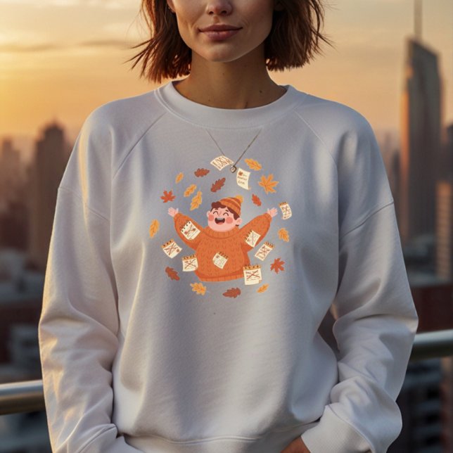 Sudadera Fall Leaves Art | Playful Autumn Design (Subido por el creador)