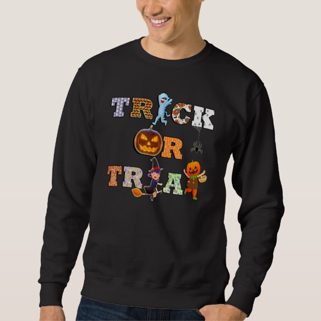 Sudadera Fall Trick O Trek Halloween (Anverso)