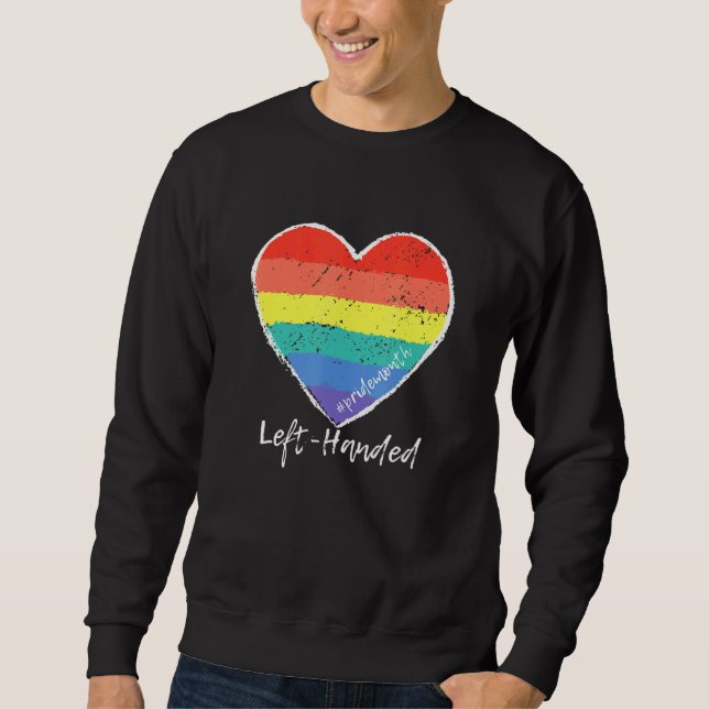 Sudadera Falleció el mes del orgullo gay Rainbow Heart Gay  (Anverso)